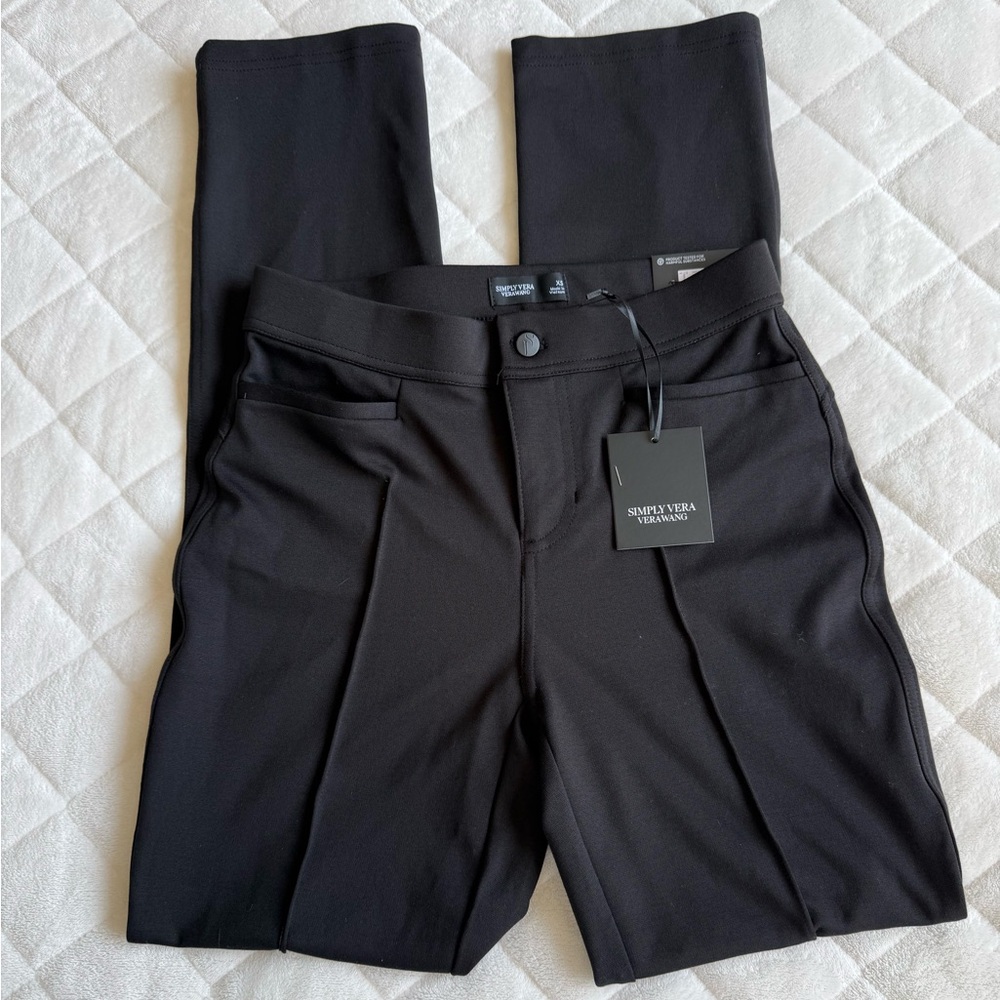 Simply Vera Vera Wang Black Women's Knit Pants